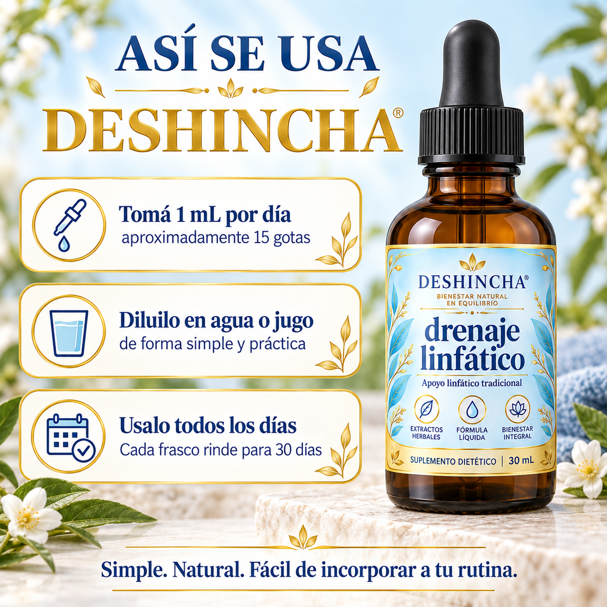Drenaje Linfático Deshincha - Gotas Naturales