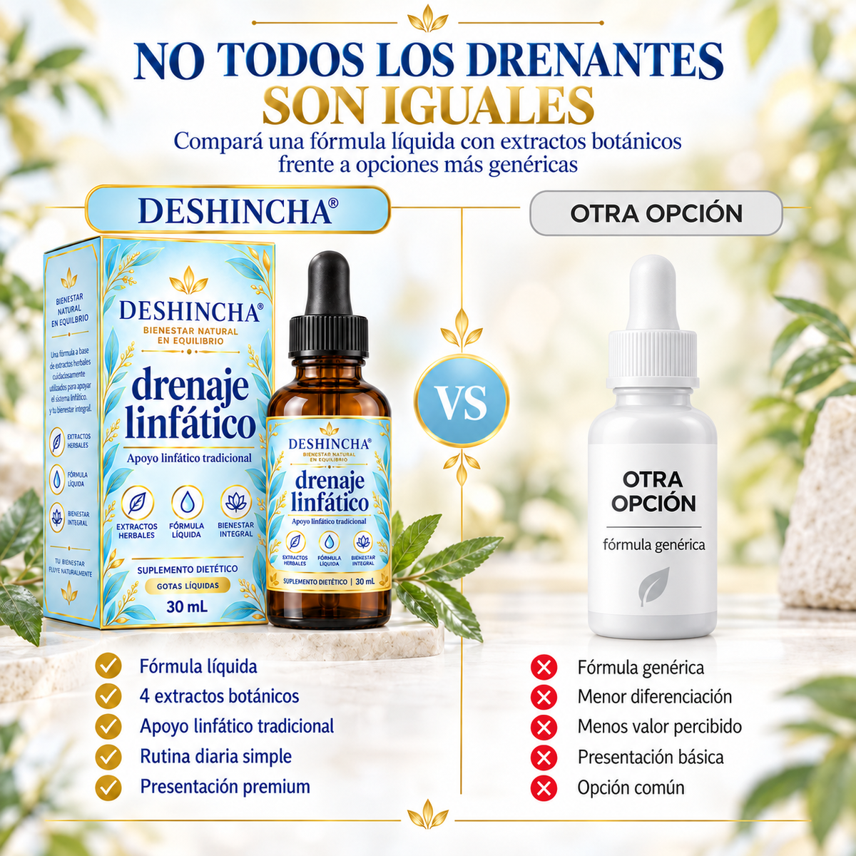 Drenaje Linfático Deshincha - Gotas Naturales