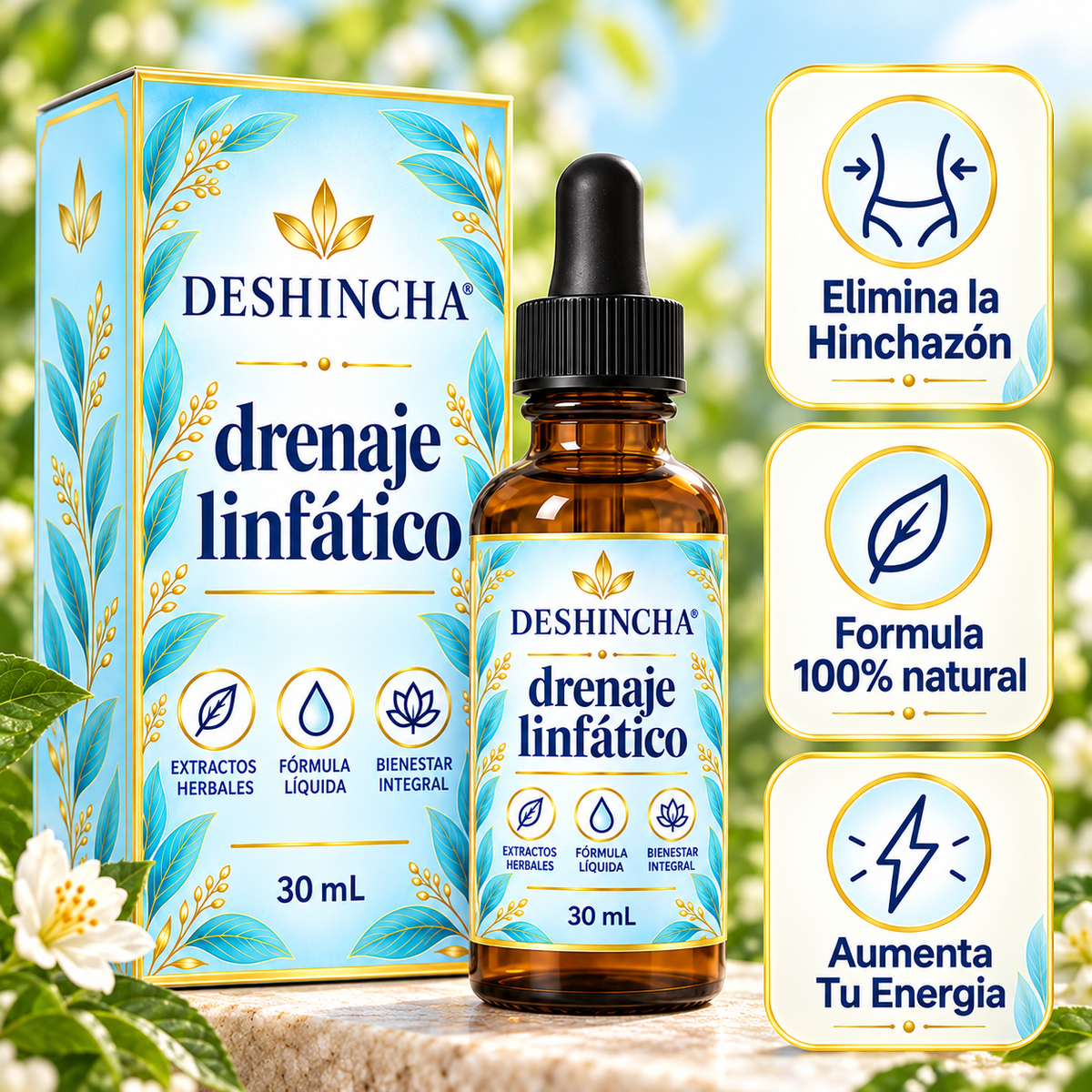 Drenaje Linfático Deshincha - Gotas Naturales