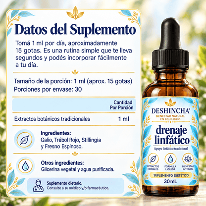 Deshincha® | Bajá la Hinchazón del Rostro, Abdomen y Piernas Todos los Días
